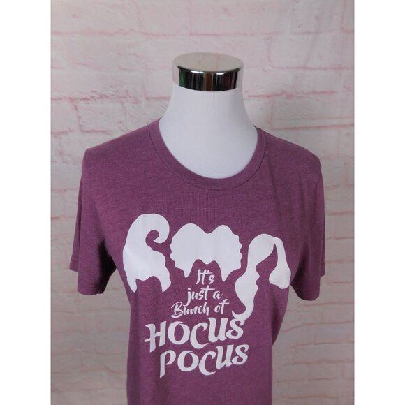 Bella + Canvas Hocus Pocus Tee Sz S Purple Witch Halloween Shirt - Picture 4 of 11